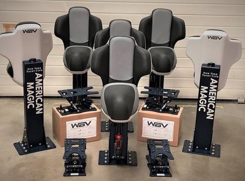 SHOCK-WBV seats and inserts on the way to American Magic