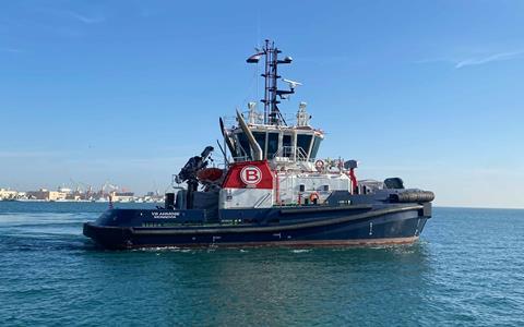 'VB Ahmose' is one of a pair or Sanmar-built tractor tugs for operation in Egypt (Boluda)