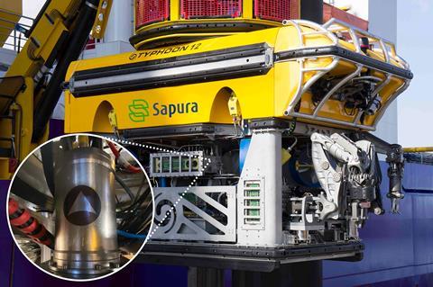 Sapura ROV equipped with Exail's Rovins Nano INS