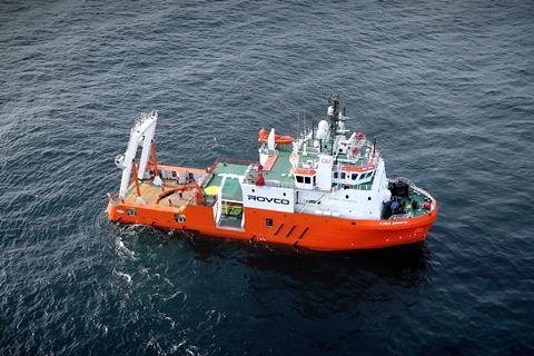 The Rovco Glomar Supporter DP2 survey vessel