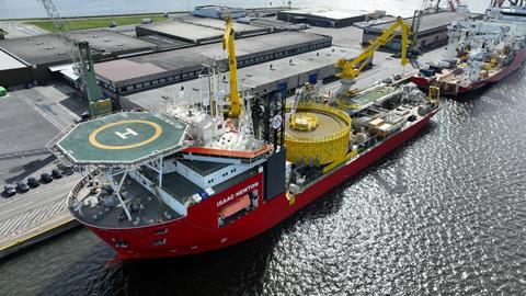 Jan De Nul Group - Cable-laying vessel Isaac Newton