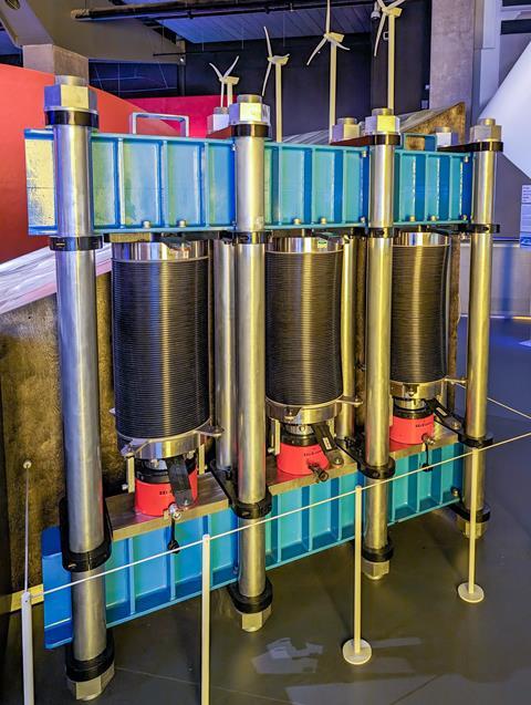 A hydogen electrolyser is an impressive, large piece of kit