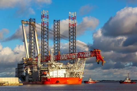 Offshore Support Vessel WIND PEAK at Siemens Gamesa in Kingston upon Hull UK