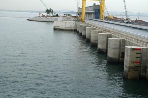 A tidal energy installation