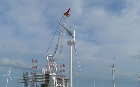 With this crane, Cadeler will be capable of installing foundations and wind turbines for next generation offshore wind projects worldwide