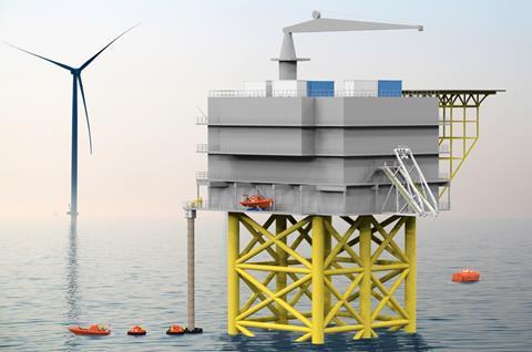 Viking visual shows windfarm substation evacuation and safety equipment