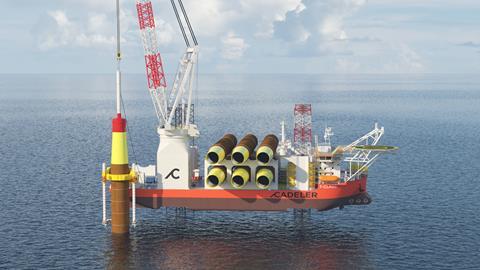 Cadeler Piling layout Leclanche