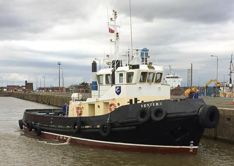 Looking immaculate, 'Venture' is being prepared for its new role (Carmet Tugs)
