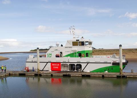 You can't get much more cutting-edge than 'Umoe Firmus', Tidal Transit's SES (surface effect ship)