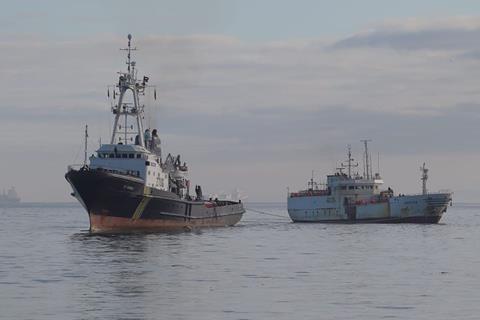 'SA Amandla's' rescue tow involved a 4,220 mile round trip lasting 25 days (AMSOL)