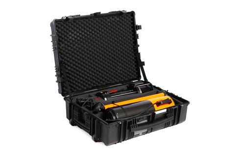 The buoy comprises a USBL transceiver with a built-in battery, mounted to a floating unit