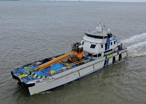 Following harbour trials it is planned to install the prototype on the 32 metre long CTV 'MHO-Esbjerg'