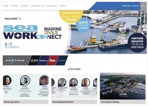 Seawork Connect and Seawork Connect Marine Civils run from 5th to 7th October