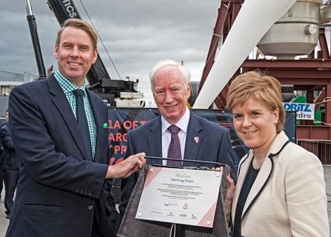Scotland's First Minister unveiled the MeyGen project on 8 September 2016