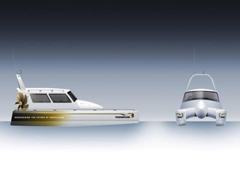 The test vessel will have a multihull configuration