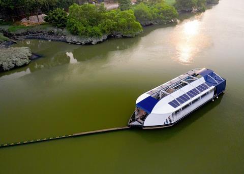 The Ocean Cleanup Interceptor tackles the plastic problem at source- In the rivers (Photo: The Ocean Cleanup)