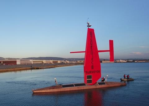The latest version of Saildrone is 22m (72ft) long