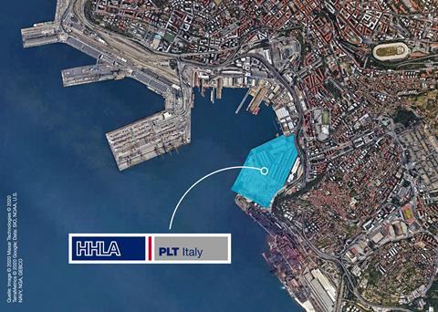 The multi-function terminal in Trieste will operate under the name HHLA PLT Italy (Photo: © 2020 Maxar Technologies © 2020 TerraMetrics © 2020 Google; Data: SIO, NOAA, U.S. NAVY, NGA, GEBCO)