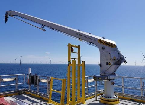 Palfinger boom crane
