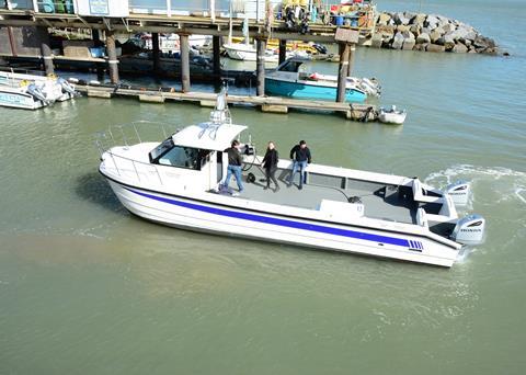 Cheetah Marine is powered by twin 250hp Honda outboards