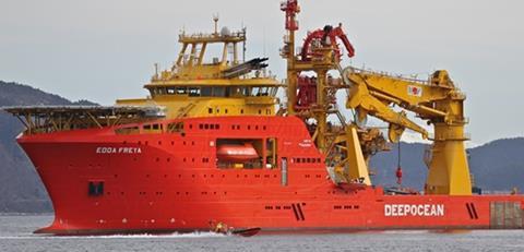 The vessel’s first mission will be with DeepOcean, performing installation work for Statoil