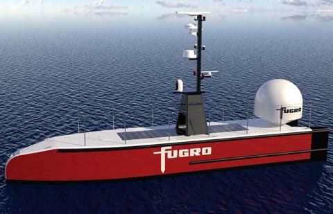 Fugro’s Blue Essence uncrewed surface vessel (Image: Fugro)