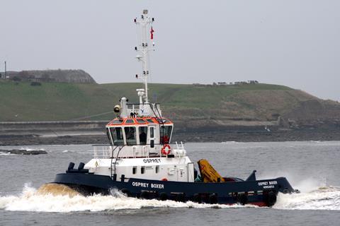 ‘Osprey Boxer’ arrives in the Tyne for the first time. (Photo courtesy K Blair)