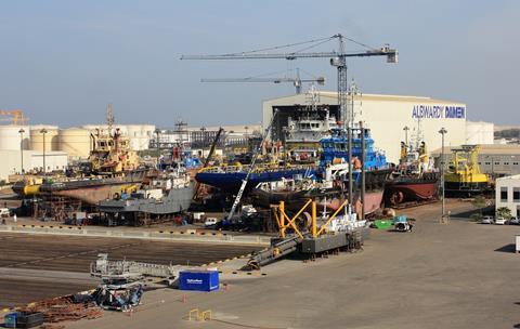 Albwardy Damen's shipyard includes a 5,200t ship lift (Albwardy Damen)