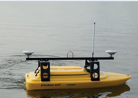 A Seafloor Systems’ EchoBoat-G2 designed for impromptu and routine inspection surveys via remote control,