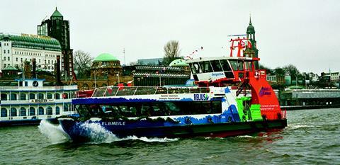 Elbmeile is the seventh Type 2000 ferry for Hamburgs HADAG and the fifth built by SSB.