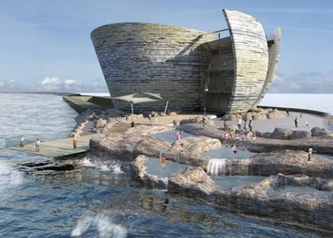 A review of tidal lagoons, such as this proposed one at Swansea Bay, will commence imminently