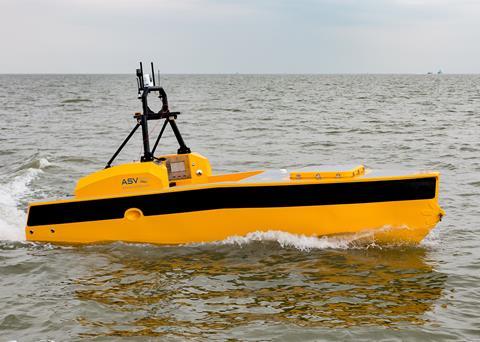 Designed, built, and operated by ASV Global, C-Worker 5 is an ASV which supports construction and survey operations