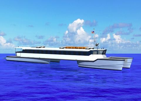 The Tandem Cat has been designed from the outset to operate on long, rough ferry routes