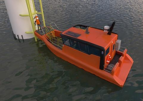 There is a purpose-built docking and fender system for easy access to the offshore monopiles