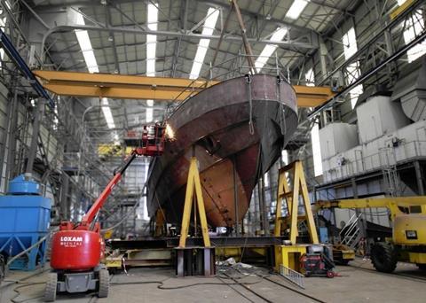 The Lorient shipyard is one of the smaller yards in the STX Group