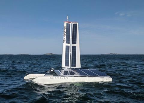 The Datamaran operates completely autonomously without a manned support vessel