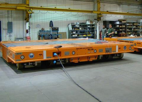 The Wheelift unit undergoing pre-deployment inspection