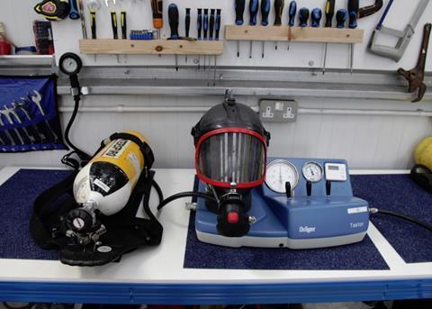 Testing bench for BA equipment  (Photo: Graeme Ewens)