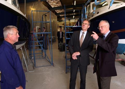 Andrew Turner MP visited The Boat Development Co this week to discuss funding for exports