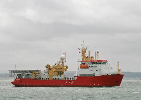 The UK Royal Navy's interim ice patrol ship HMS Protector receives safety and environmental management support from BMT Isis