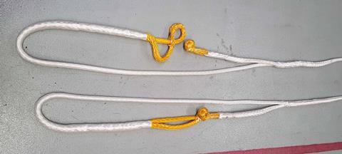 The Lankoloop towline connection eliminates the need for other hardware (Lankhorst Ropes)