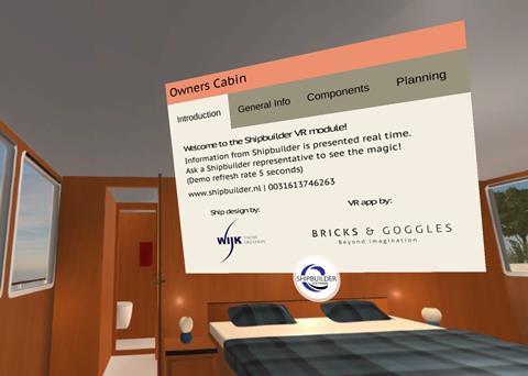 A screenshot of the Shipbuilder VR platform
