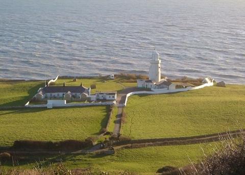 The proposed test site is around 2.5km south of the well known St Catherine's Point lighthouse (Photo: Derek Harper)