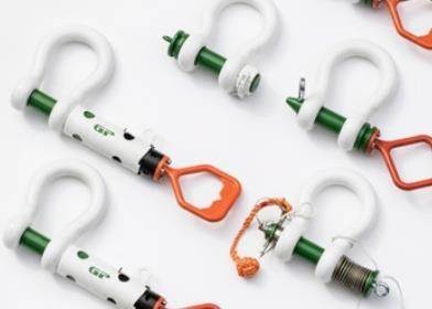 A selection of Van Beest's Green Pin shackles