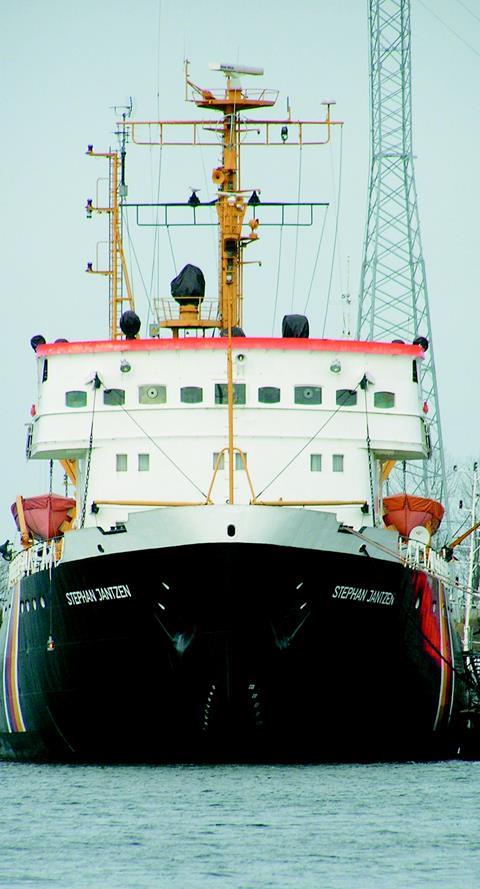 Veteran icebreaker Stephan Jantzen.