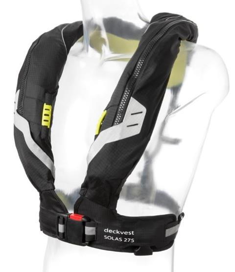 Spinlock's lifejackets, such as this 275N Deckvest have a lower profile and thus present a lower snagging risk than some competitor products