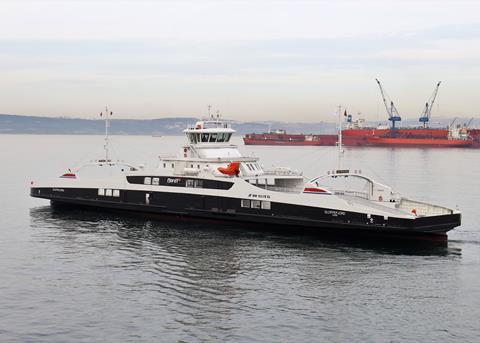 Total battery capacity onboard each ferry is two 520kWh supplied by Siemens as the electric integrator