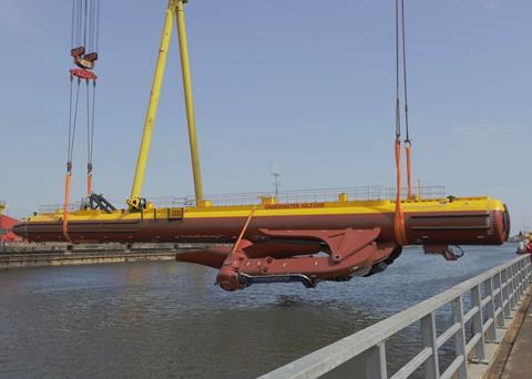 The cable integrates with Scotrenewables’ 2MW tidal turbine, the SR2000