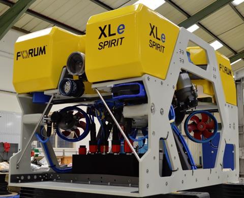 The Forum XLe Spirit is powerful enough to perform subsea maintenance and repair work