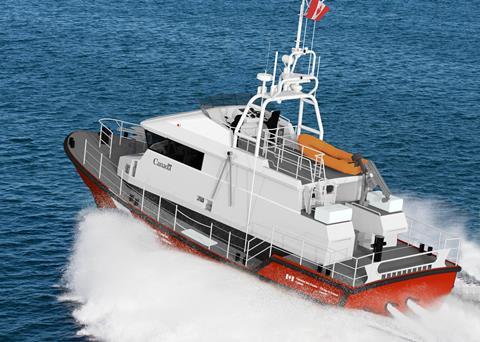 The new SAR lifeboat can operate in 12m seas
